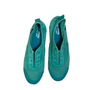 Sperry Size 8.5 Slip On Boat Shoe Sneaker Aqua coastal beach